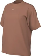 Koszulki i topy damskie - Nike Top damska koszulka sportowa Essntl Lbr, Terra Blush/White, FD4149-212, S - miniaturka - grafika 1