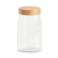 Pojemniki kuchenne - Szklany słoik ze szczelną pokrywką z bambusa, 1600 ml - miniaturka - grafika 1