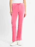 Spodnie damskie - Juicy by Juicy Couture Damskie spodnie dresowe - Tina Kobiety wyrazisty róż jednolity, S - miniaturka - grafika 1