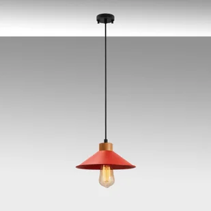Opviq Żyrandol GMN-00006 1-pkt. drewniany detal czerwony - Lampy sufitowe - miniaturka - grafika 2