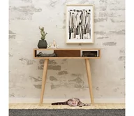 Ławy i stoliki kawowe - Stolik OTTOKE 83,6x100 cm brązowy - miniaturka - grafika 1