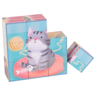 Classic World CLASSIC WORLD Układanka Puzzle Zwierzęta 9 el CW54341 - Klocki - miniaturka - grafika 1