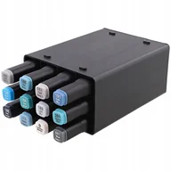 Kredki, ołówki, pastele i pisaki - PISAKI ALKOHOLOWE TWINMARKERS 12 PODWÓJNE nieb 387 - miniaturka - grafika 1