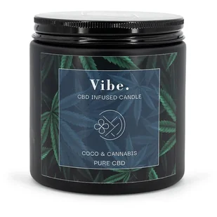 Świeca zapachowa sojowa CBD w szkle Vibe Coco and Cannabis Candle Brothers 350 g - Świece - miniaturka - grafika 1