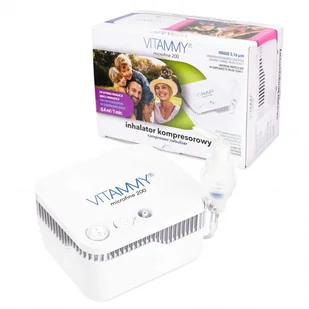 VITAMMY Inhalator MICROFINE 200 Inhalator kompresorowy do użytku domowego - Inhalatory i akcesoria - miniaturka - grafika 2