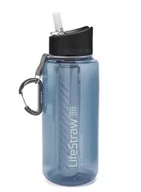 Shakery i bidony sportowe - Lifestraw Go, Butelka na wodę z filtrem 1L, Moody Blue, Renew - miniaturka - grafika 1