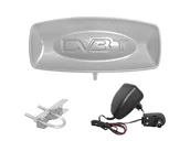 Wzmacniacze antenowe - Antena DVB-T DIGITAL zewnętrzna srebrna komplet (wzmacniacz,zasilacz,uchwyt). - miniaturka - grafika 1