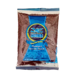 Czarne nasiona gorczycy Mustard Seeds Black Heera 100g - Ziarna i nasiona roślin strączkowych - miniaturka - grafika 1