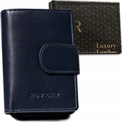 Portfele - Skórzany portfel damski z systemem RFID Protect - Rovicky - miniaturka - grafika 1