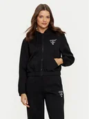Bluzy damskie - Guess Bluza V5RQ20 KC3D2 Czarny Regular Fit - miniaturka - grafika 1