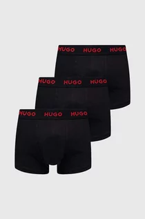 Majtki męskie - HUGO bokserki 3-pack męskie kolor czarny - Hugo - grafika 1