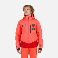 Kurtki narciarskie - Męska Kurtka ROSSIGNOL HERO BLACKSIDE JKT RLNMJ17_316 – Czerwony - miniaturka - grafika 1
