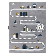Dywany dla dzieci - Dywan PETIT STREET ULICE szary 160x220 cm - miniaturka - grafika 1