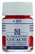 Farby i media malarskie - Farba wodna Talens Gouache Extra Fine, 311 Vermilion, 16 ml - miniaturka - grafika 1
