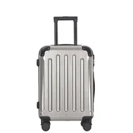 Walizki - WALIZKA WYGLĄD ALUMINIUM WALIZKA IMITACJA ALUMINIUM SREBRNA - miniaturka - grafika 1