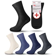 Skarpetki męskie - 5X Skarpety bawełniane BEZUCISKOWE medyczne Art. 02 Skarpol - miniaturka - grafika 1
