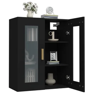 Lumarko Szafka wisząca, czarna, 69,5x34x90 cm - Szafki do salonu - miniaturka - grafika 8