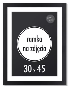 RAMKA NA ZDJĘCIA 30x40 cm foto ramki czarna 40x30 - Ramki na zdjęcia - miniaturka - grafika 1
