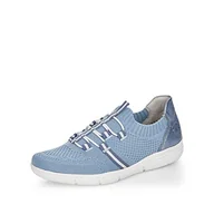 Sneakersy damskie - Rieker Damskie sneakersy L7462, niebieski, 38 EU - miniaturka - grafika 1