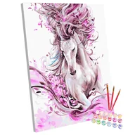Malowanie po numerach - Zestaw do malowania po numerach, 40x50 cm, Pudrowy Koń - miniaturka - grafika 1