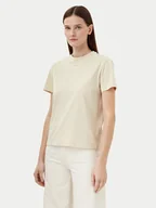 Koszulki i topy damskie - Calvin Klein T-Shirt Nano Logo K20K207519 Beżowy Regular Fit - miniaturka - grafika 1