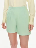 Spodenki damskie - Vero Moda Szorty materiałowe Jesmilo 10279694 Zielony Regular Fit - miniaturka - grafika 1