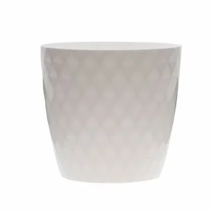 Doniczka Cristal 12 cm biała - Donice - miniaturka - grafika 1