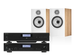 Rotel A12 MKII (czarny) + CD14 MKII (czarny) + 606 S3 (dąb) - Zestawy stereo - miniaturka - grafika 1