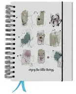 Notesy i bloczki - Bullet journal 180 stron notatnik pamiętnik A5+ kropki gumka - miniaturka - grafika 1