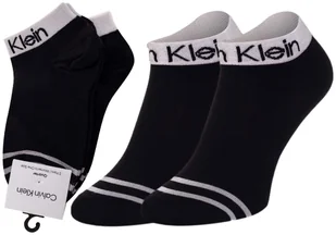 CALVIN KLEIN SKARPETKI STOPKI 2 PARY BLACK 701218775 001 - Rozmiar: 37-41 - Skarpetki damskie - miniaturka - grafika 1