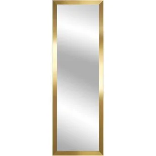 Styler Cannes lustro prostokątne 127x47 cm rama złoty błyszczący metaliczny LU-12275 - Lustra - miniaturka - grafika 1