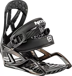 Nitro Unisex młodzieżowy Micro Charger BDG (polybag) ´22 wiązanie snowboardowe, czarne, XS - Wiązania snowboardowe - miniaturka - grafika 1