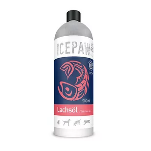 Icepaw High Premium Lachs oil - olej z łososia 100% (500 ml) - Suplementy i witaminy dla psów - miniaturka - grafika 1