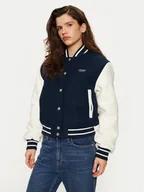 Kurtki damskie - Tommy Jeans Kurtka bomber DW0DW19320 Granatowy Regular Fit - miniaturka - grafika 1