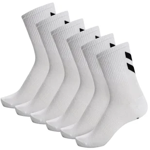 Skarpetki Białe Humel Hmlchevron 6-Pack Socks Uniwersalne R. 36-40 213254 - Skarpetki damskie - miniaturka - grafika 1