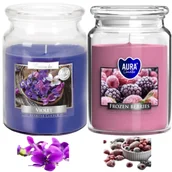 Świece - ŚWIECE ZAPACHOWE KWIATOWE ŚWIECZKI 2X ŚWIECA ZESTAW PREZENT XXL 200H - miniaturka - grafika 1