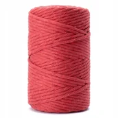 Zabawki kreatywne - Sznurek Do Makram Skręcany Malinowy 100M 5Mm Dpcraft - miniaturka - grafika 1