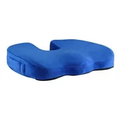 Podnóżki, podpórki, podkładki - Ortopedyczna poduszka, plastikowa końcówka odporna na nacisk, ergonomiczna, niebieski, pianka z efektem pamięci, Powerton - miniaturka - grafika 1