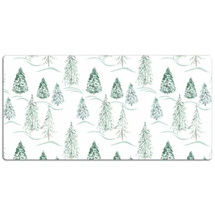 Podkładka na całe biurko Szkic zimowego lasu 120x60 cm - Podkładki na biurko - miniaturka - grafika 1