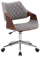 Fotele i krzesła biurowe - Elior Nowoczesny szary fotel obrotowy E5-K35 - miniaturka - grafika 1