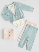 Komplety dla niemowląt - Reserved - Dzianinowy komplet - jasnozielony - miniaturka - grafika 1