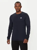 Koszulki męskie - EA7 Emporio Armani Longsleeve 8NPT17 PJRGZ 1562 Czarny Regular Fit - miniaturka - grafika 1