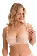 Biustonosze ciążowe - Biustonosz dla karmiących Mama 1227 półusztywniany beżowy 90F - miniaturka - grafika 1