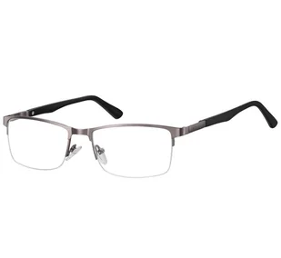 Żyłkowe oprawki korekcyjne zerówki okulary unisex 996D szare - Okulary korekcyjne, oprawki, szkła - miniaturka - grafika 1