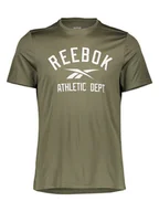 Koszulki sportowe męskie - Reebok Koszulka sportowa "Poly" w kolorze khaki - miniaturka - grafika 1