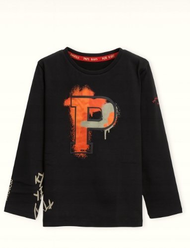 Pepe Jeans Czarna Bluzka Dziecięca Z Nadrukiem Bawełniana 116 Cm Kyb