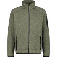 Kurtki męskie - CMP męska kurtka Knit-Tech Knit-Tech, Kaki-Oil Green, 58 - miniaturka - grafika 1