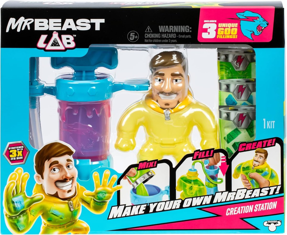 MR BEAST Lab Creation Station Zestaw DO TWORZENIA FIGUREK