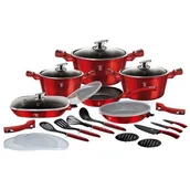 Zestawy garnków i patelni - Berlinger Haus ZESTAW GARNKÓW BH-7184 24 ELEM BURGUNDY BH-7184 - miniaturka - grafika 1