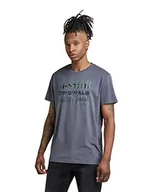 Koszulki męskie - G-STAR RAW Stencil Originals T-shirt męski, Niebieski (Fantem Blue D22207-336-863), XS - miniaturka - grafika 1